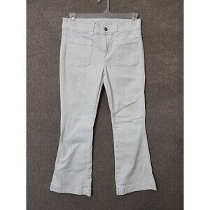 American Eagle Kick Boot Jeans Womens 8 XShort White Next Level Stretch